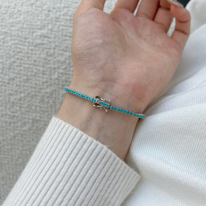 [RAFFINE]Dazzling Exquisite Round Cut Daily Bracelet