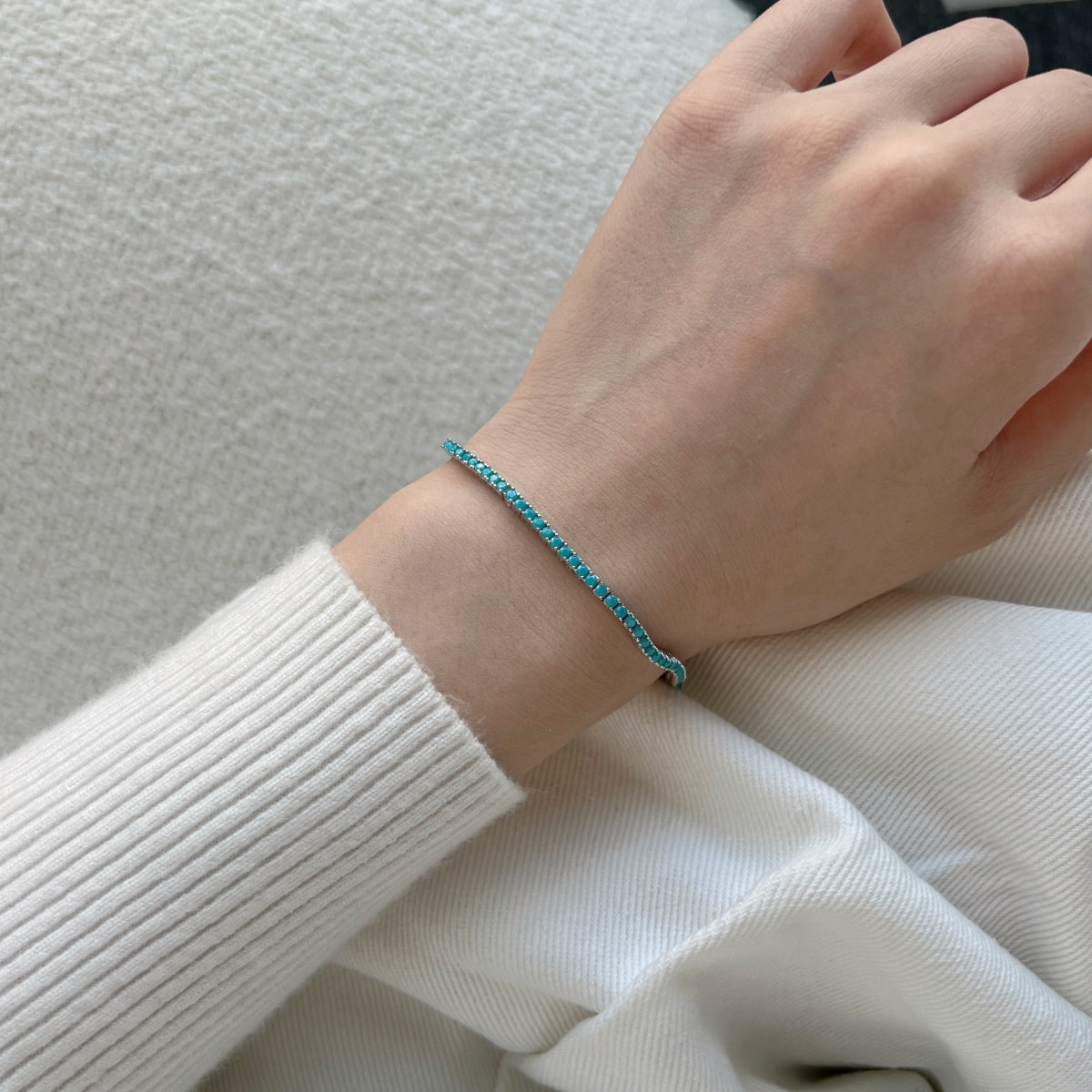 [RAFFINE]Dazzling Exquisite Round Cut Daily Bracelet