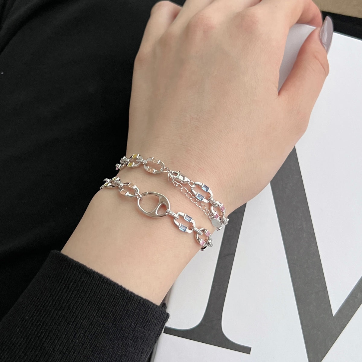 [RAFFINE]Dazzling Colorful Daily Bracelet