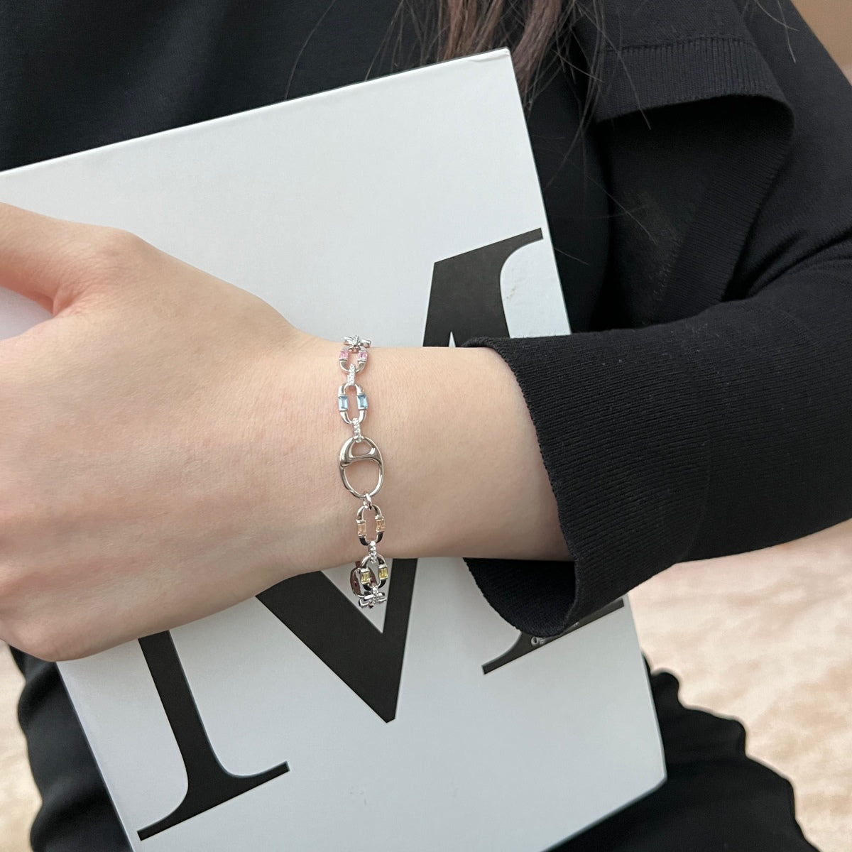 [RAFFINE]Dazzling Colorful Daily Bracelet