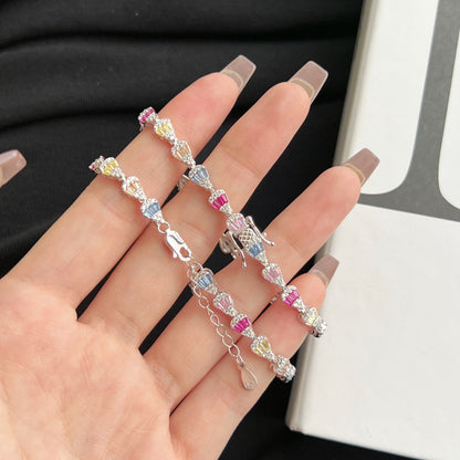 [RAFFINE]Pulsera diaria con forma de gota de agua radiante
