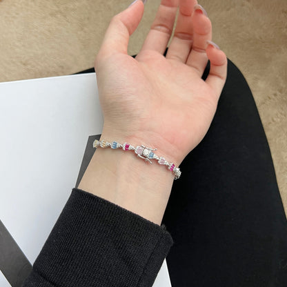 [RAFFINE]Pulsera diaria con forma de gota de agua radiante