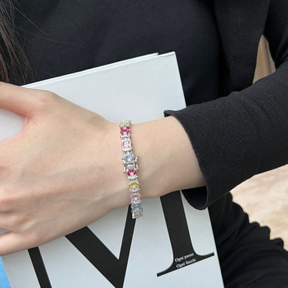 [RAFFINE]Delicate Colorful Multi Cut Party Bracelet