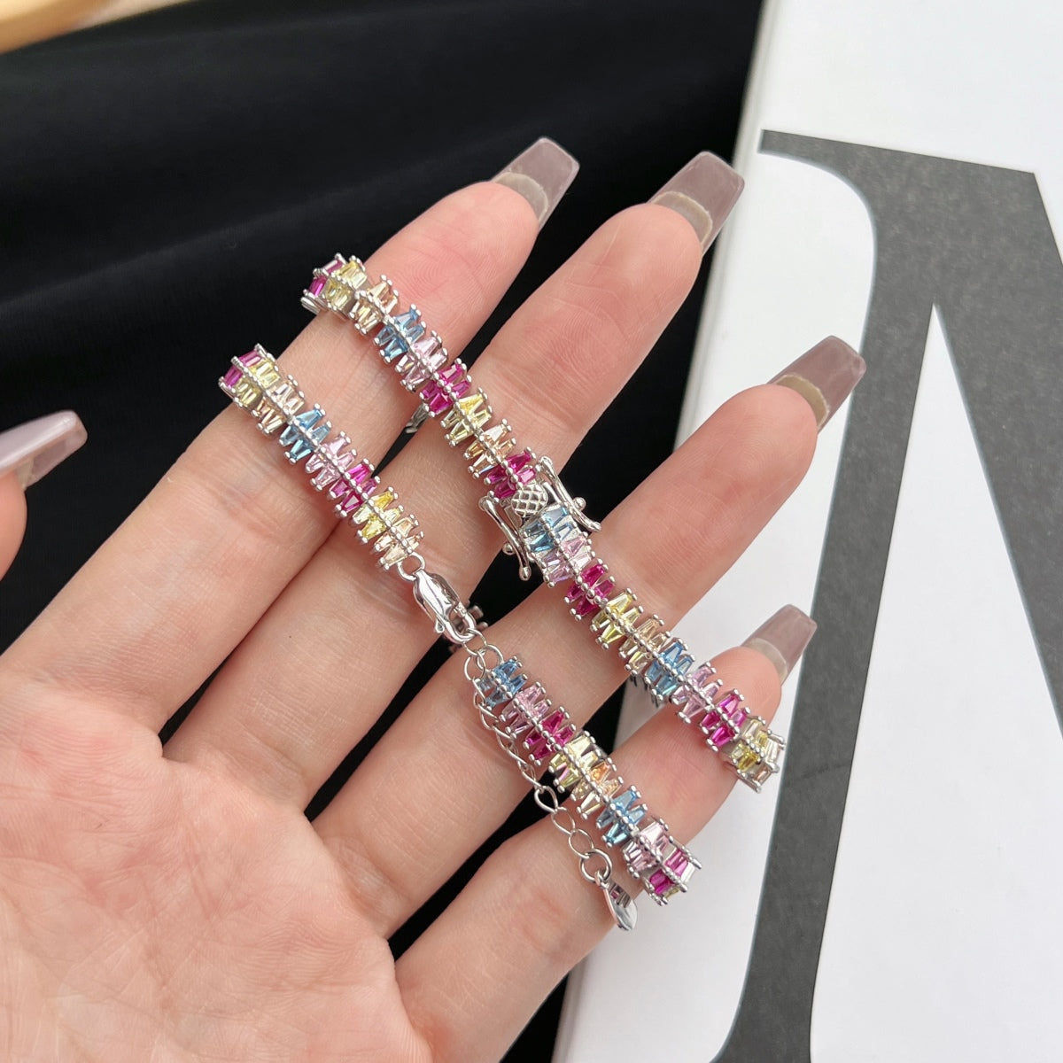 [RAFFINE]Sparkling Exquisite Multi Cut Party Bracelet