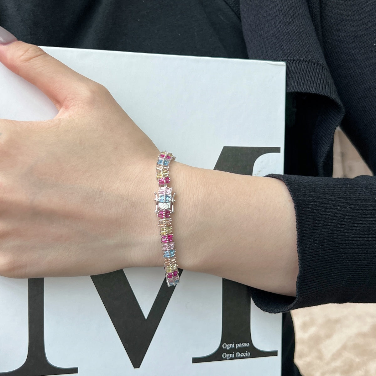 [RAFFINE]Sparkling Exquisite Multi Cut Party Bracelet