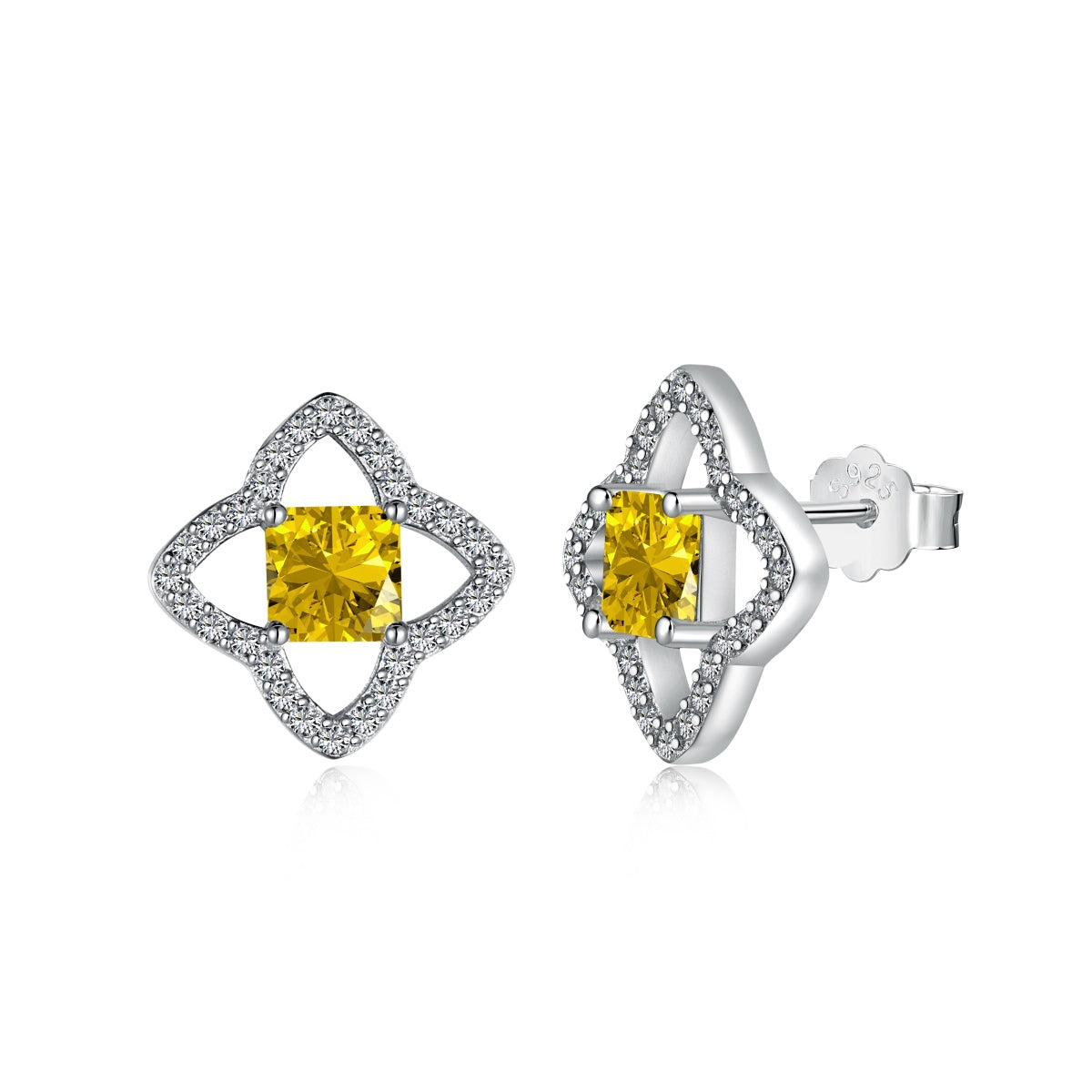 [RAFFINE] Elegantes pendientes de diario con corte princesa y forma de estrella