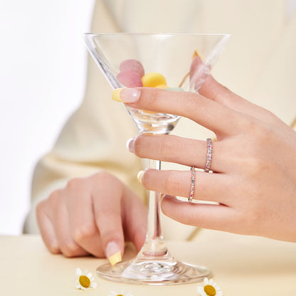 [Raffine]Dainty Ebullient Round Cut Daily Ring