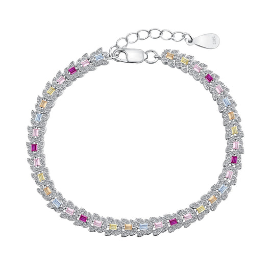 [Raffine]Delicate Colorful Multi Cut Daily Bracelet