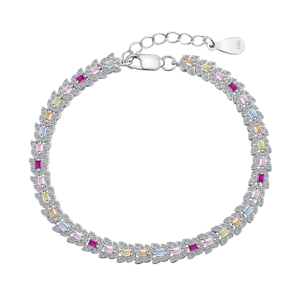 [RAFFINE]Delicate Colorful Multi Cut Daily Bracelet