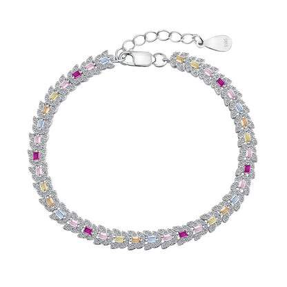 [RAFFINE]Delicate Colorful Multi Cut Daily Bracelet