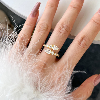 [RAFFINE]Delicate Lively Snake Shape Daily Ring