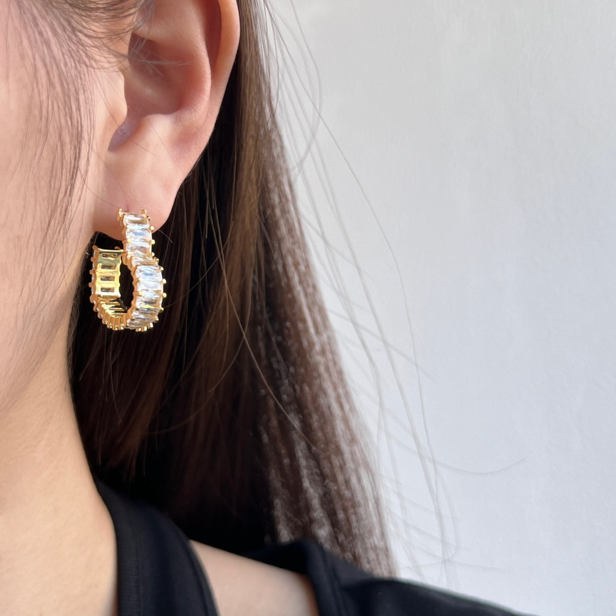 [RAFFINE]Pendientes de corazón radiante recortado