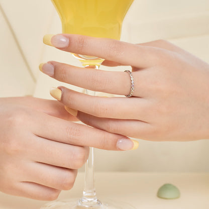 [RAFFINE]Radiant Sparkling Round Cut Daily Ring