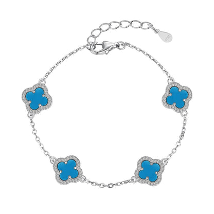 [RAFFINE]Four-Leaf Clover Exquisite Bracelet