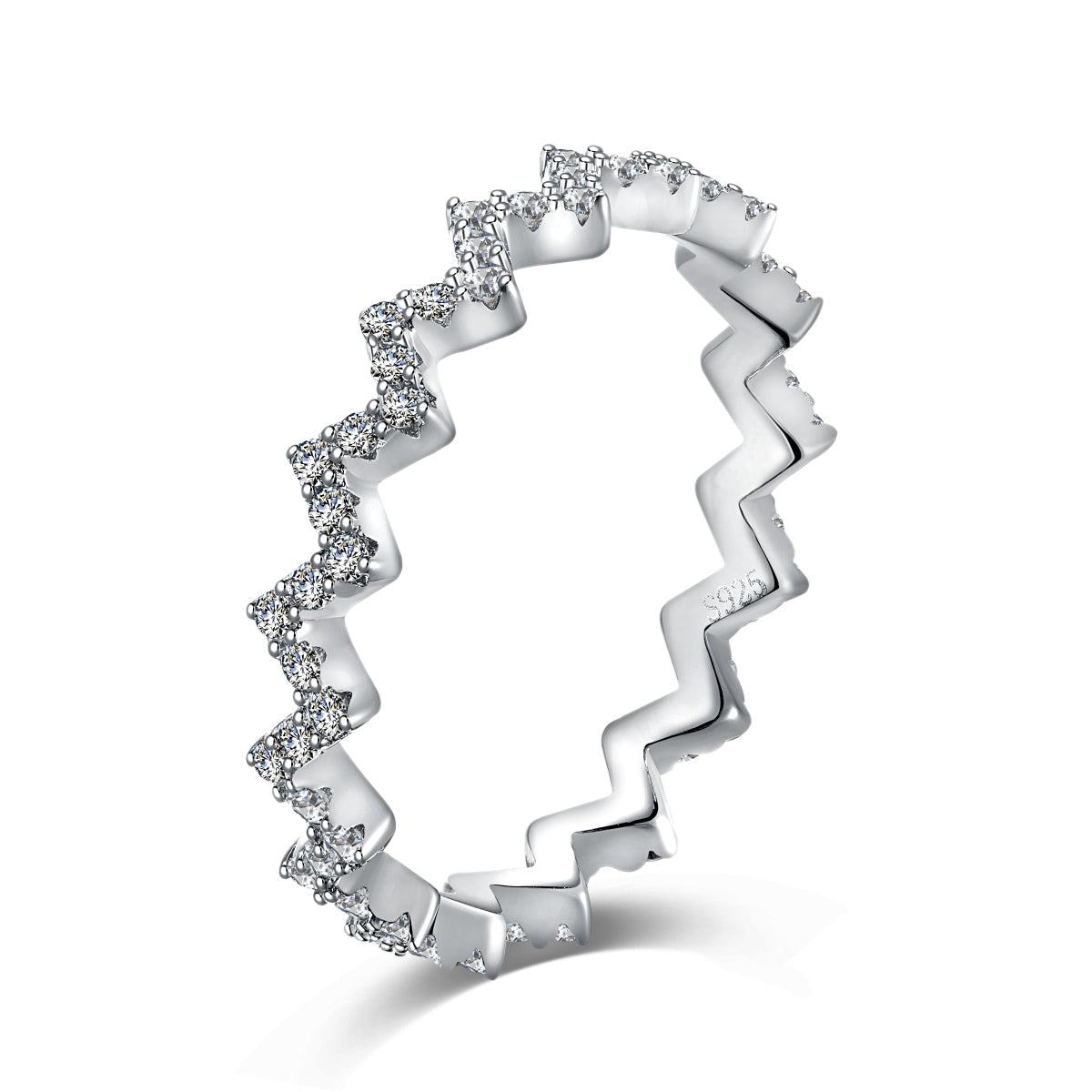 [RAFFINE]Delicate Enchanting Wave Shape Daily Ring