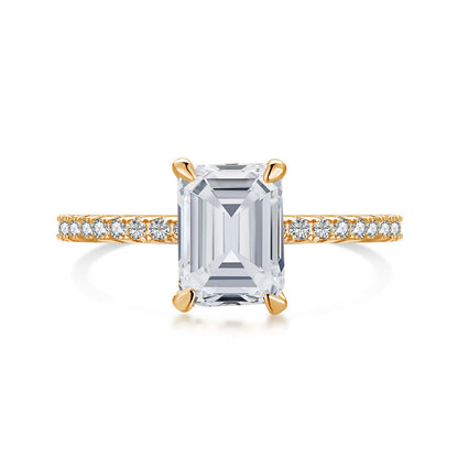 [RAFFINE]2.0 Carat Scintillating Ornate Radiant Cut Party Ring