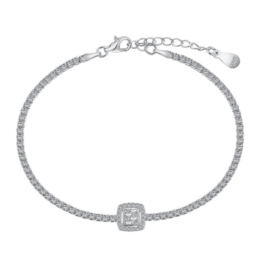 [RAFFINE]Luxurious Dazzling Square Shape Banquet Bracelet