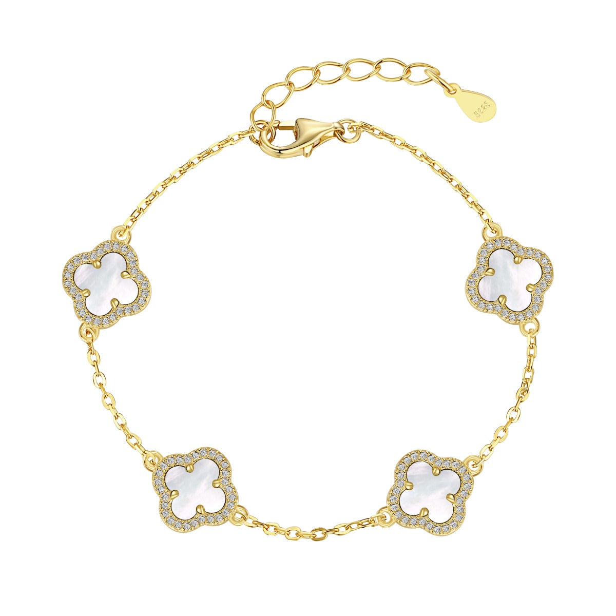 [RAFFINE]Four-Leaf Clover Exquisite Bracelet