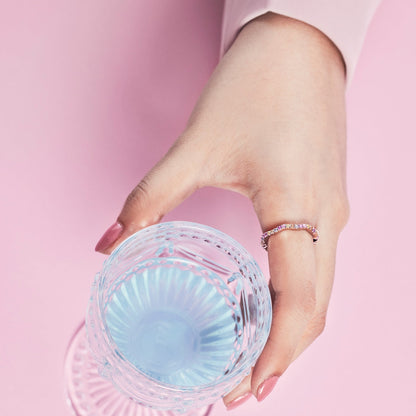 [RAFFINE]Dainty Colorful Round Cut Party Ring