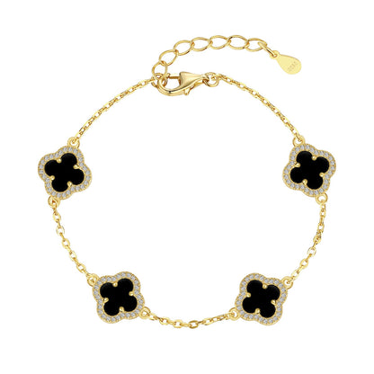 [RAFFINE]Four-Leaf Clover Exquisite Bracelet