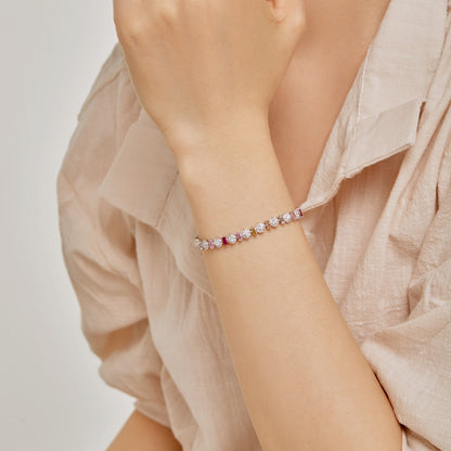 [RAFFINE]Radiant Colorful Round Shape Daily Bracelet