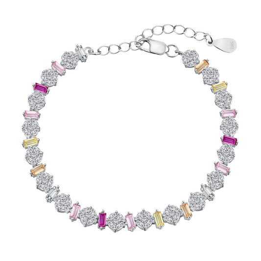 [Raffine]Radiant Colorful Round Shape Daily Bracelet