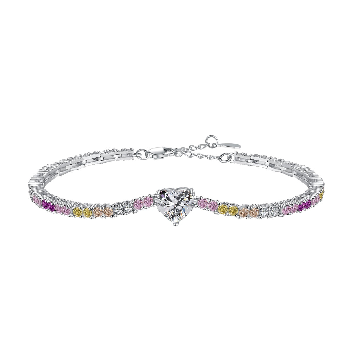 [RAFFINE]Delicate Romantic Heart Shape Lover Bracelet
