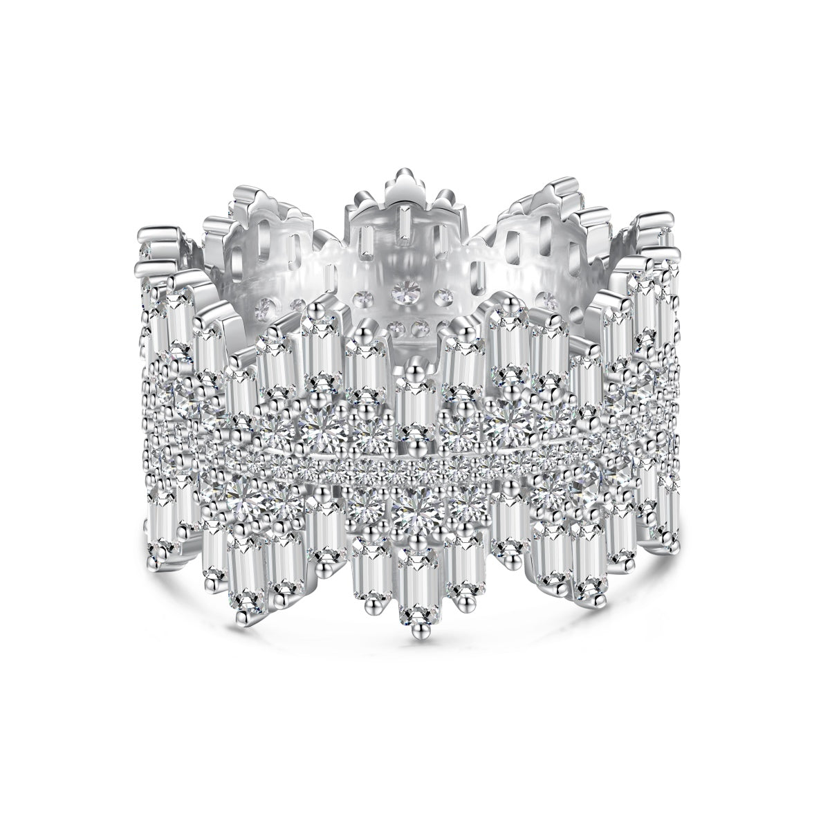 [RAFFINE]Luxurious Colorful Radiant Cut Daily Ring