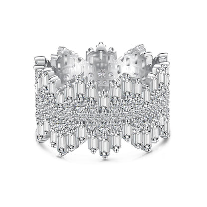 [RAFFINE]Luxurious Colorful Radiant Cut Daily Ring