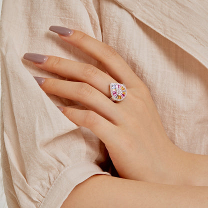 [Raffine]Eleganter bunter Bankettring in Wassertropfenform