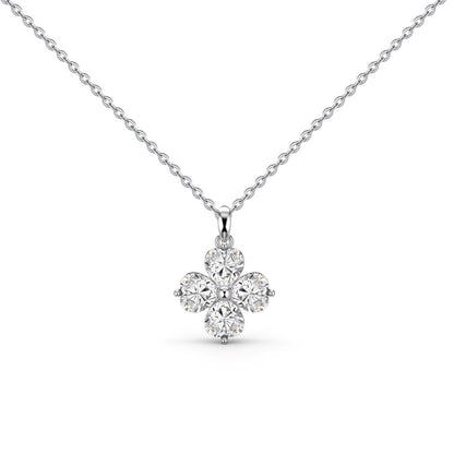 [RAFFINE]Collar de cuentas de trébol de cuatro hojas en forma de corazón