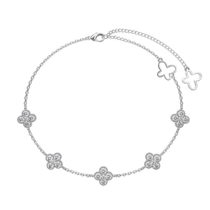 [RAFFINE]Four-Leaf Clover Hollow Butterfly Bracelet