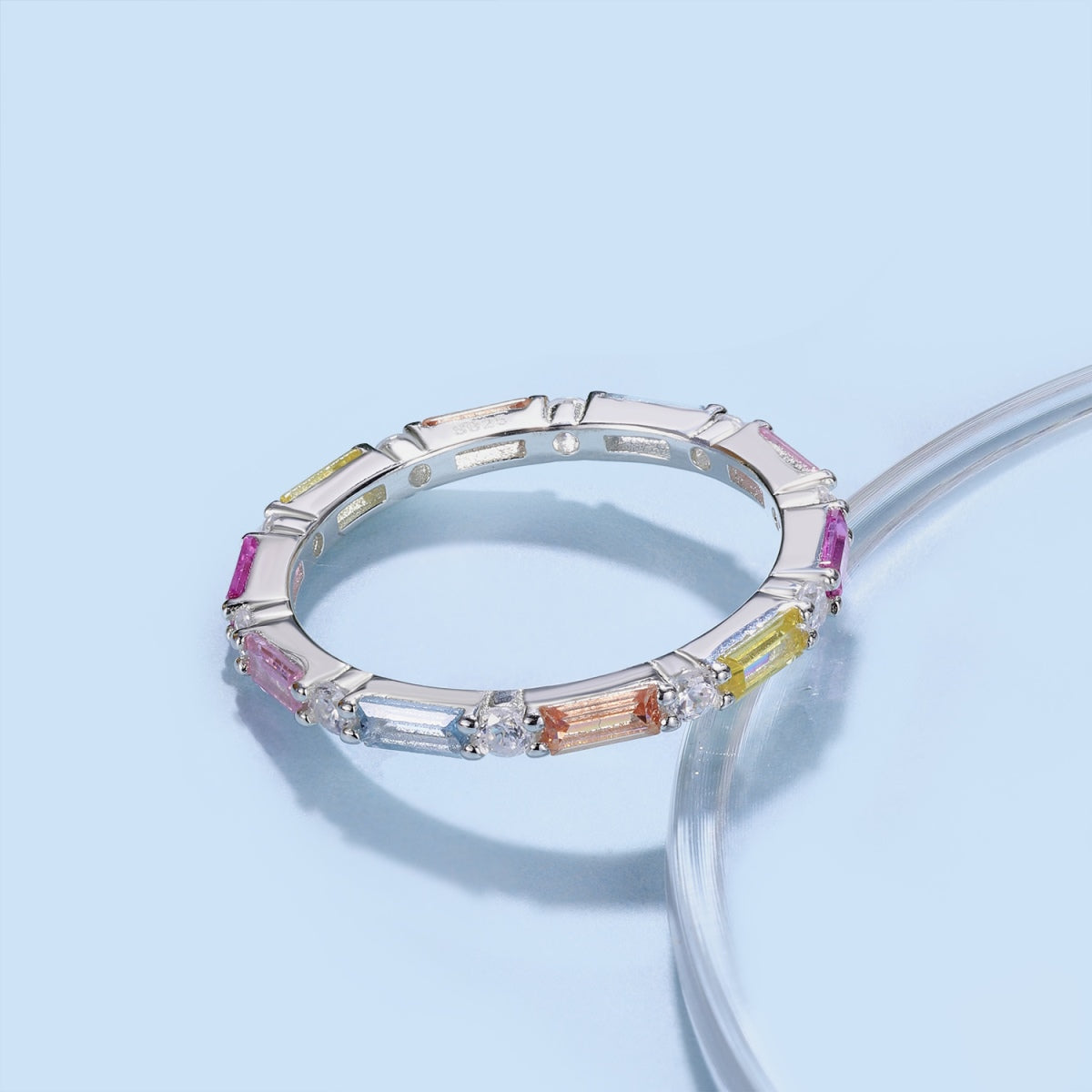 [RAFFINE]Lively In Shades Elegant Radiant Cut Daily Ring