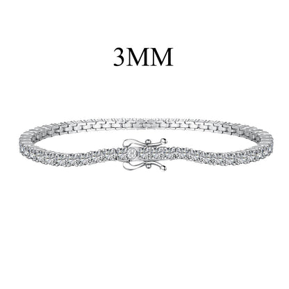 [RAFFINE]Dainty Charming Round Cut Tennis Bracelet