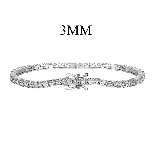 [RAFFINE]Dainty Charming Round Cut Tennis Bracelet