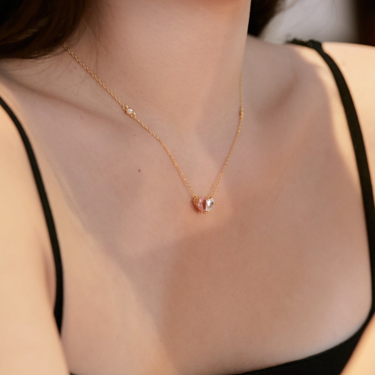 [RAFFINE]Collar único en forma de corazón
