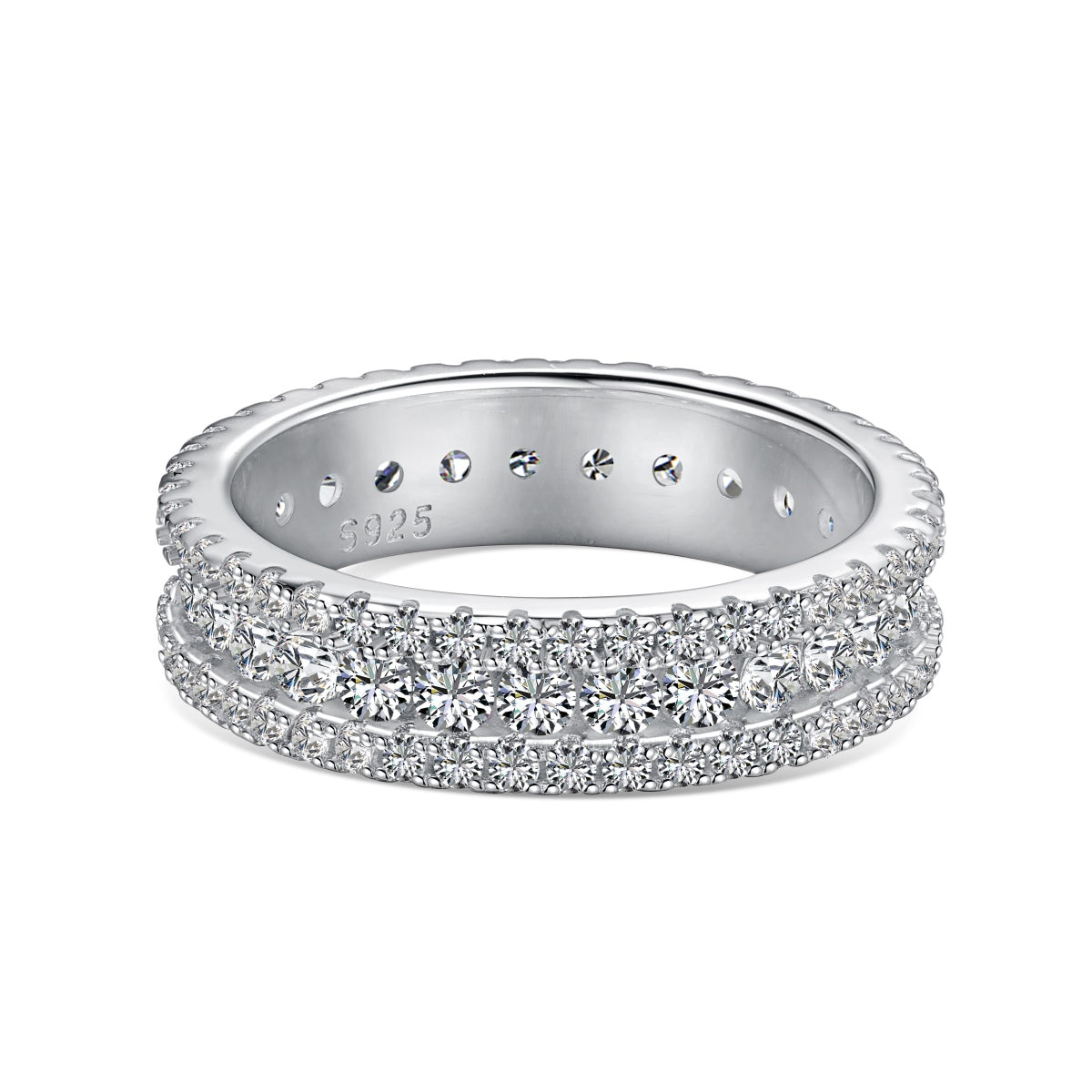 [RAFFINE]Delicate Colorful Round Cut Daily Ring