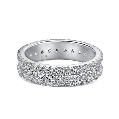 [RAFFINE]Delicate Colorful Round Cut Daily Ring