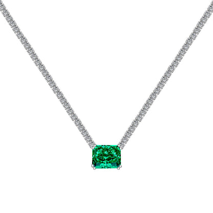 [RAFFINE] Elegante collar de corte radiante de 4,0 quilates