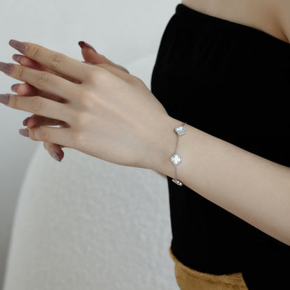 [RAFFINE]Four-Leaf Clover Exquisite Bracelet