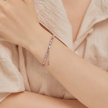 [RAFFINE]Delicate Colorful Emerald Cut Party Bracelet