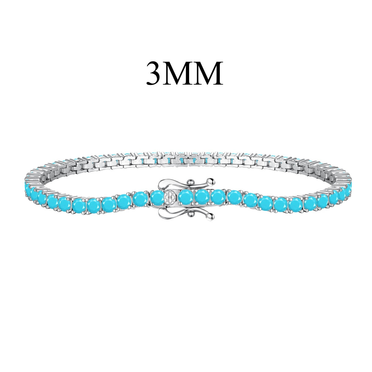 [RAFFINE]Dainty Charming Round Cut Tennis Bracelet