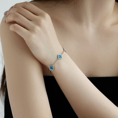 [RAFFINE]Four-Leaf Clover Exquisite Bracelet