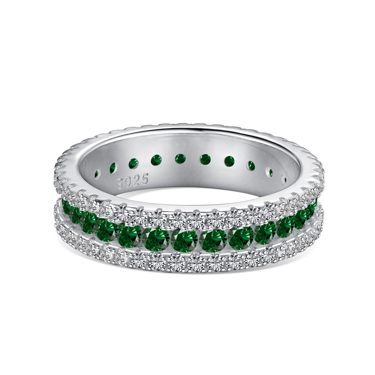 [RAFFINE]Delicate Colorful Round Cut Daily Ring