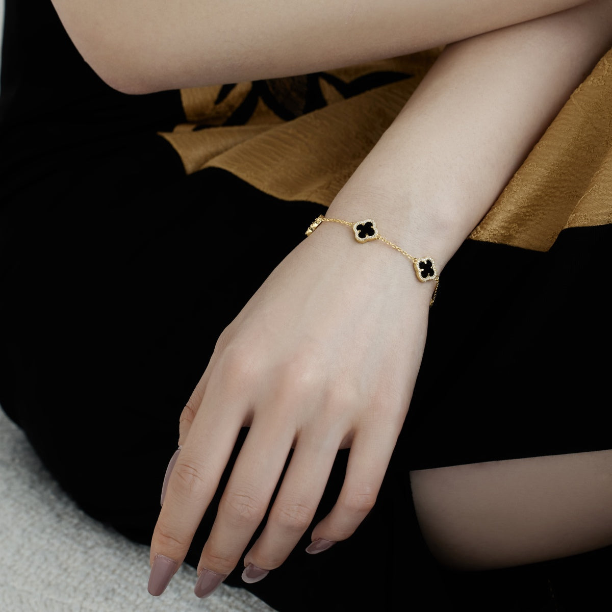 [RAFFINE]Four-Leaf Clover Exquisite Bracelet
