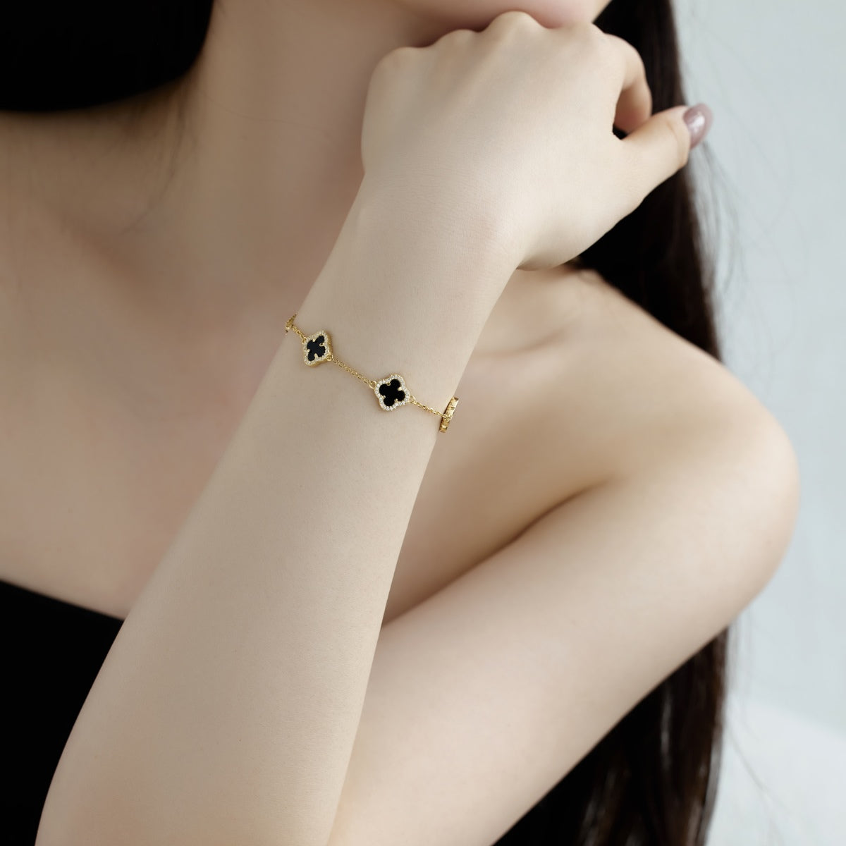 [RAFFINE]Four-Leaf Clover Exquisite Bracelet
