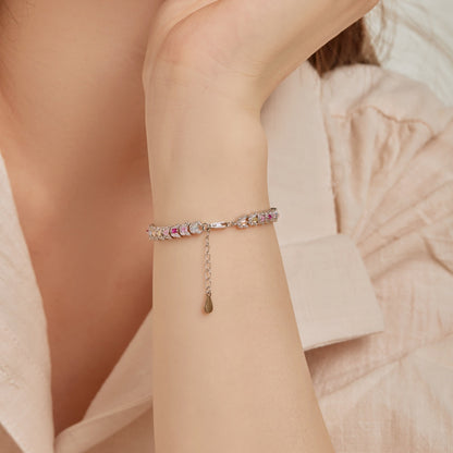 [RAFFINE]Delicate Colorful Multi Cut Daily Bracelet