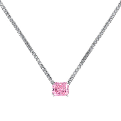 [RAFFINE] Elegante collar de corte radiante de 4,0 quilates