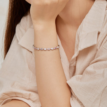 [RAFFINE]0.25 Carat Radiant Water Drop Shape Daily Bracelet