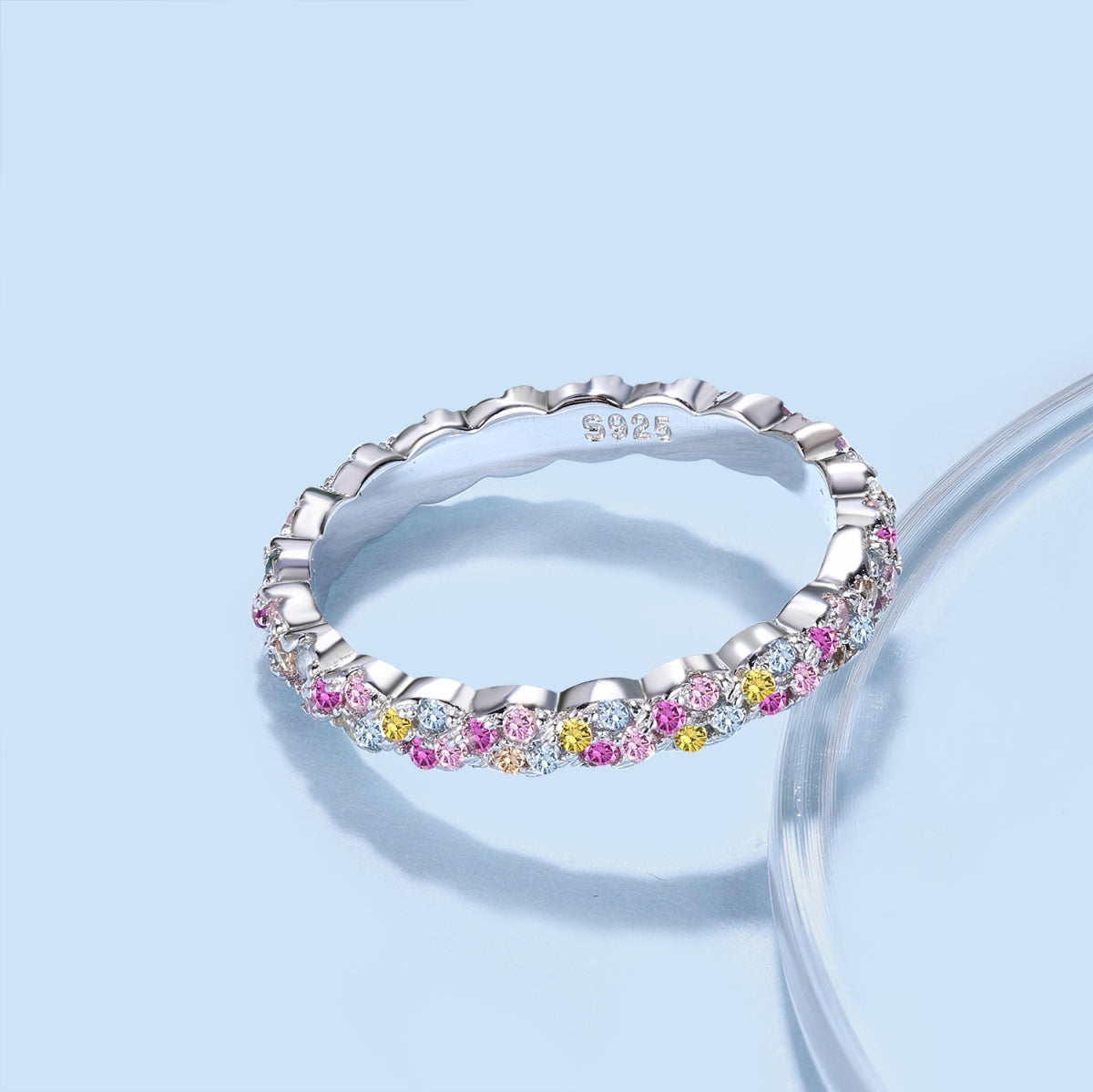 [Raffine]Dainty Ebullient Round Cut Daily Ring